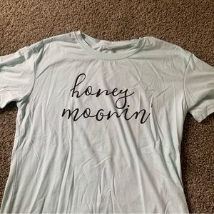Honeymoonin’ Teal T Shirt